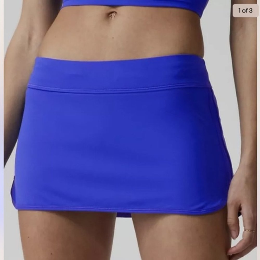 Athleta Tidal Swim Skirt - Cerulean Blue